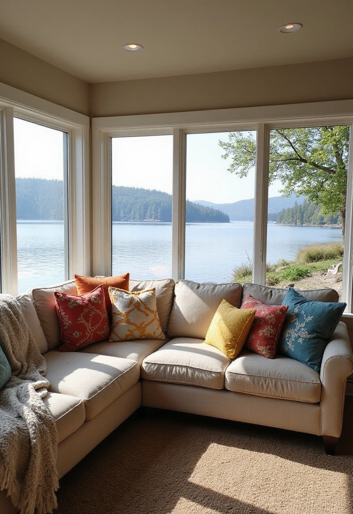 19 Stylish Lake House Furniture Ideas That are Both Functional and Fabulous! - 1. Cozy Sectional Sofas