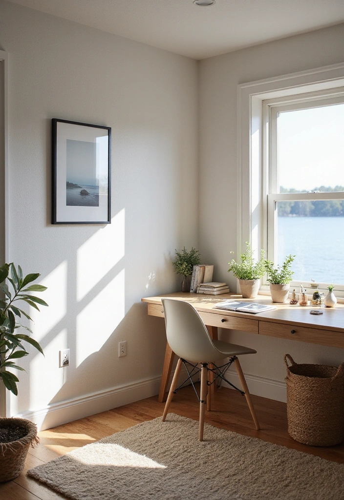 19 Stylish Lake House Furniture Ideas That are Both Functional and Fabulous! - 19. Minimalist Workspaces