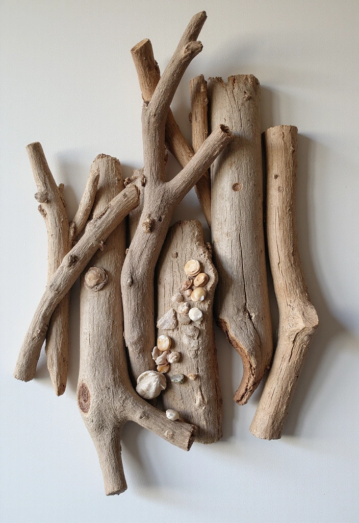 20 Easy DIY Lake House Decor Projects That'll Add a Personal Touch (You Won't Believe #10!) - 1. Driftwood Wall Art