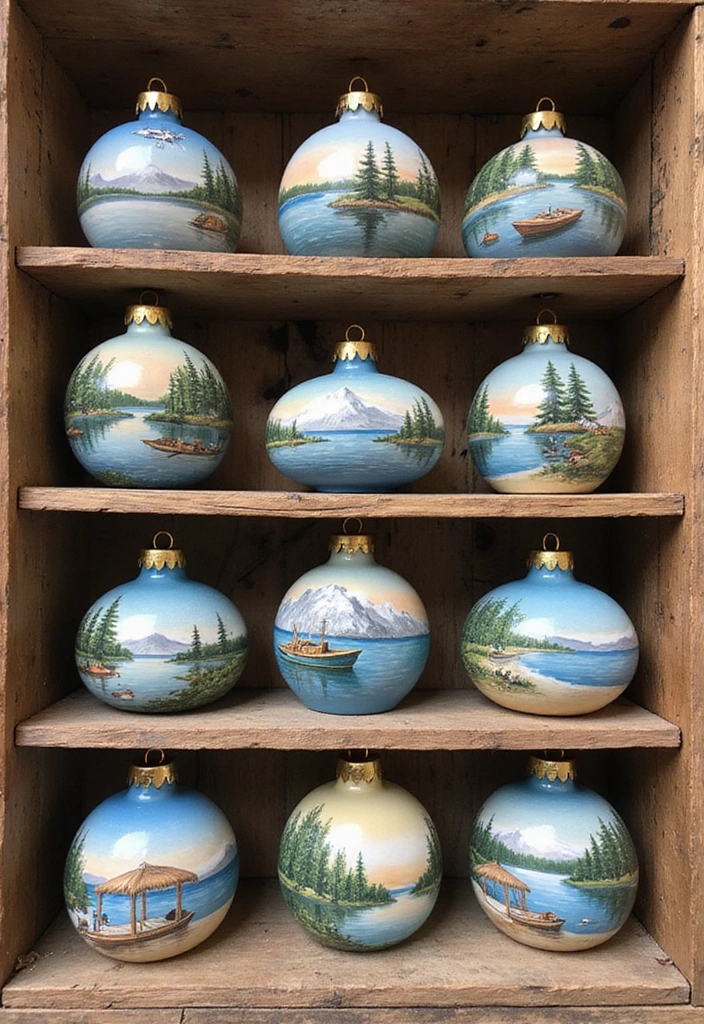 20 Easy DIY Lake House Decor Projects That'll Add a Personal Touch (You Won't Believe #10!) - 19. Handmade Lake-Themed Ornaments