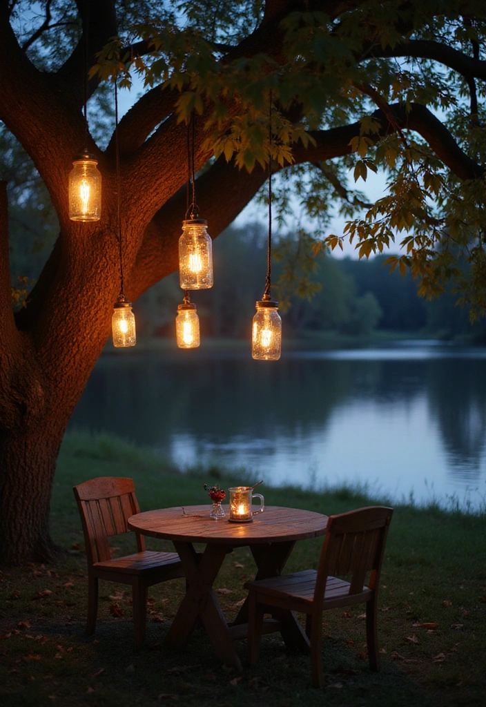 20 Easy DIY Lake House Decor Projects That'll Add a Personal Touch (You Won't Believe #10!) - 2. Mason Jar Lanterns