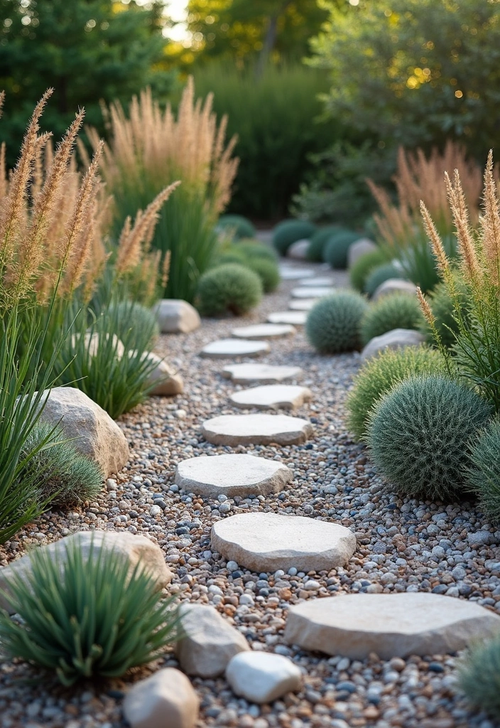 20 Rock Garden Ideas That Will Transform Your Backyard Into a Stunning Oasis! - 13. Water-Saving Rock Gardens