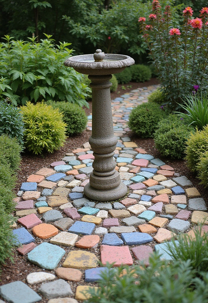 20 Rock Garden Ideas That Will Transform Your Backyard Into a Stunning Oasis! - 7. Colorful Cobblestone Rock Gardens