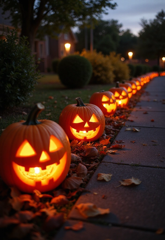 21 Creative Pumpkin Decorations for Your Fall House Exterior (You Won’t Believe #14!) - 3. Pumpkin Lanterns