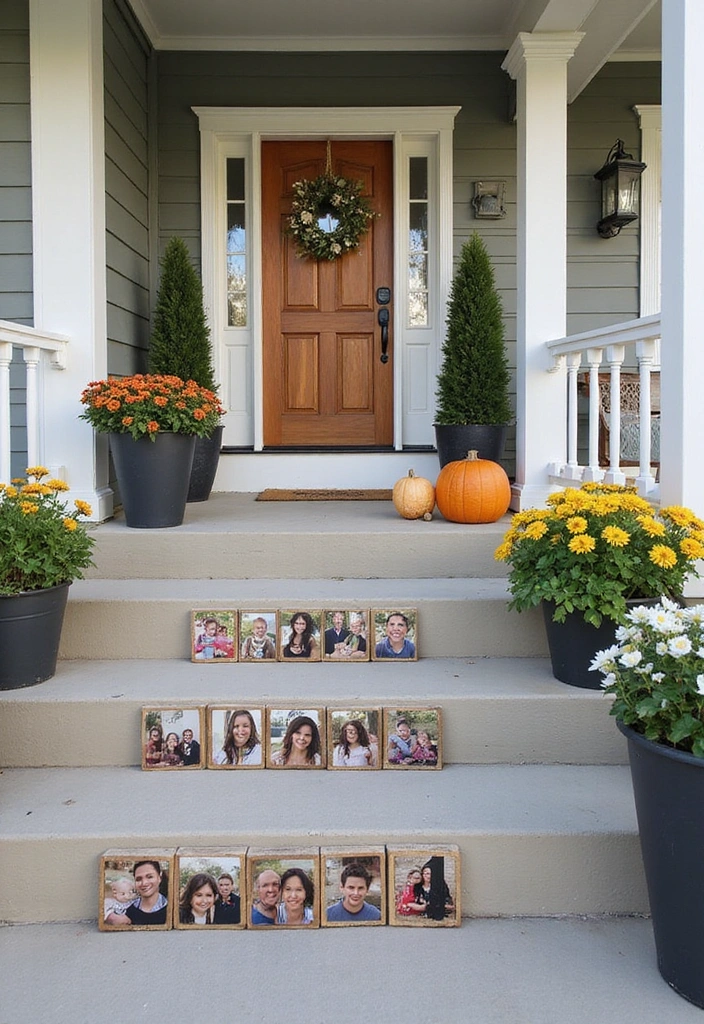 21 DIY House Number Projects That Will Wow Your Guests (You Won't Believe #7!) - 13. Personalized Photo Block Numbers