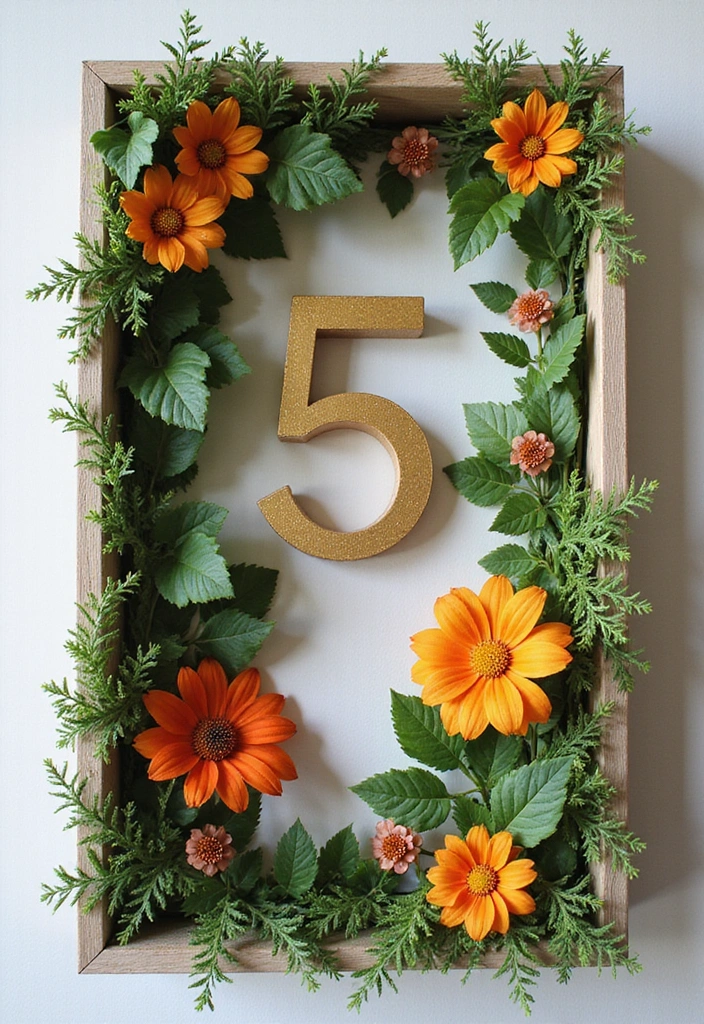 21 DIY House Number Projects That Will Wow Your Guests (You Won't Believe #7!) - 21. Nature-Inspired Shadow Box Numbers