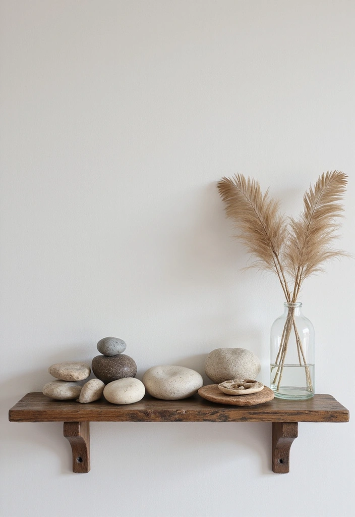 21 Farmhouse Bedroom Shelf Decor Ideas That'll Transform Your Space into a Dreamy Retreat! - 19. Incorporating Natural Elements