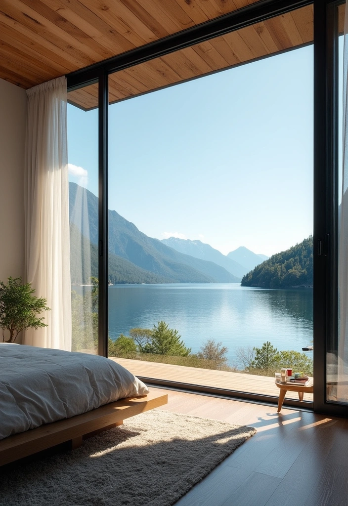 21 Modern Lake House Decor Ideas to Transform Your Space into a Stylish Retreat! - 2. Large Windows: Bringing the Outdoors In