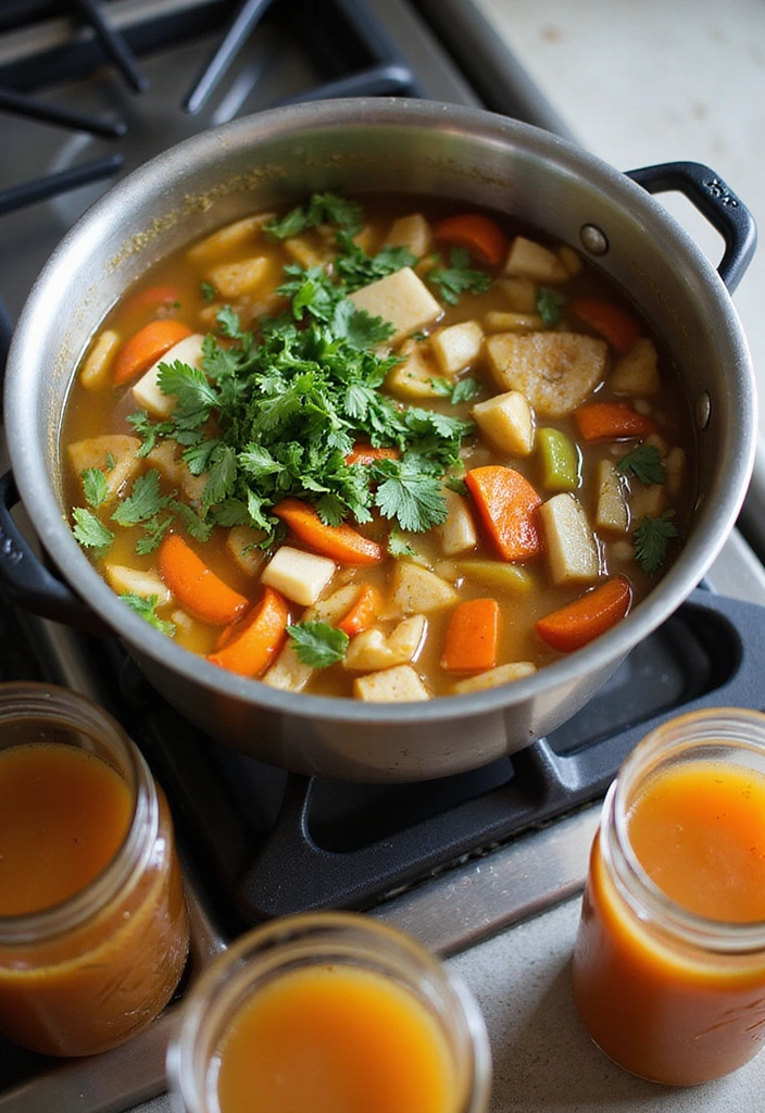 21 Refrigerator Organization Hacks for Fresh Fruits and Veggies (You'll Thank Me Later!) - 13. Vegetable Broths from Scraps
