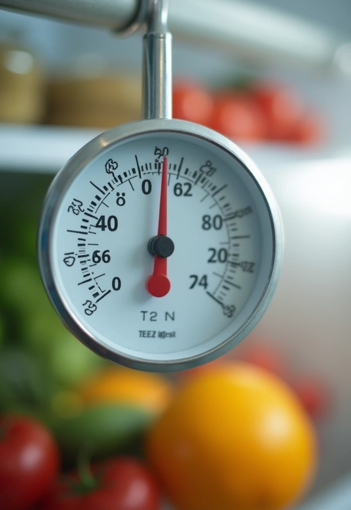 21 Refrigerator Organization Hacks for Fresh Fruits and Veggies (You'll Thank Me Later!) - 19. Invest in Fridge Thermometer