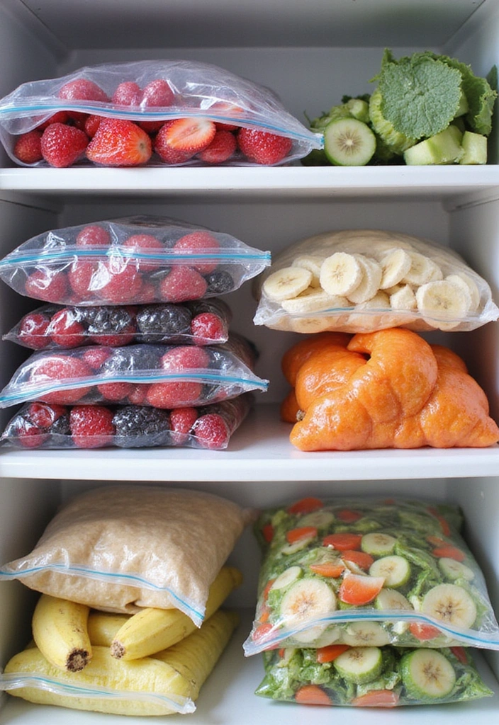 21 Refrigerator Organization Hacks for Fresh Fruits and Veggies (You'll Thank Me Later!) - 5. Freeze for Later