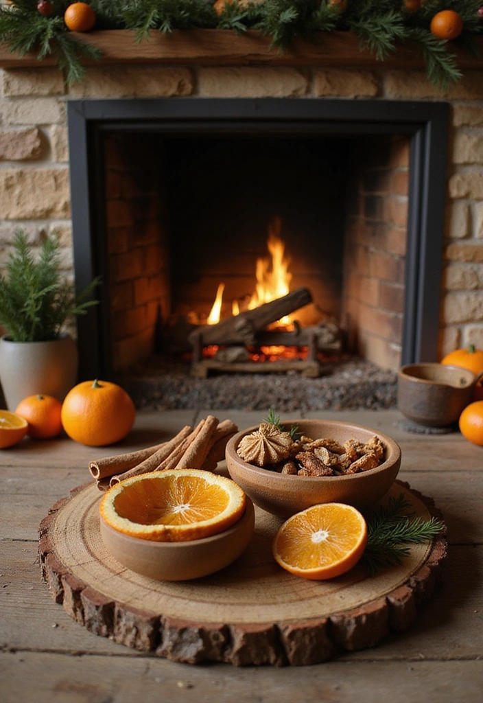 22 Affordable Fall Fireplace Decor Ideas That Look Luxurious (You’ll Love #11!) - 22. Incorporating Seasonal Scents