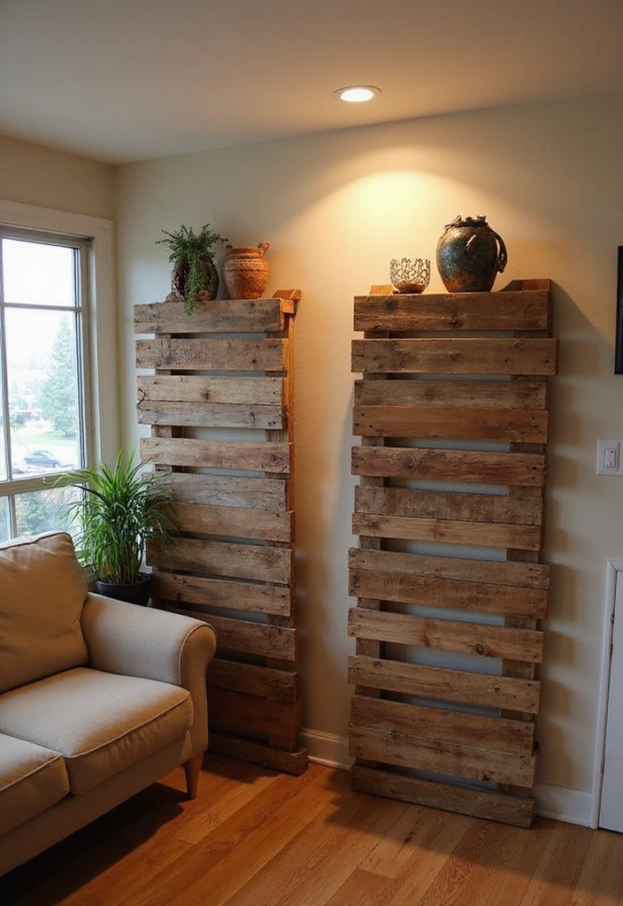22 Best Room Dividers for Privacy and Style (Your Neighbors Will Be Jealous of #11!) - 10. DIY Pallet Dividers