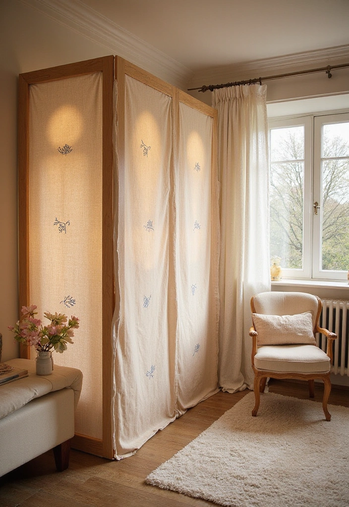 22 Best Room Dividers for Privacy and Style (Your Neighbors Will Be Jealous of #11!) - 12. Fabric Panels