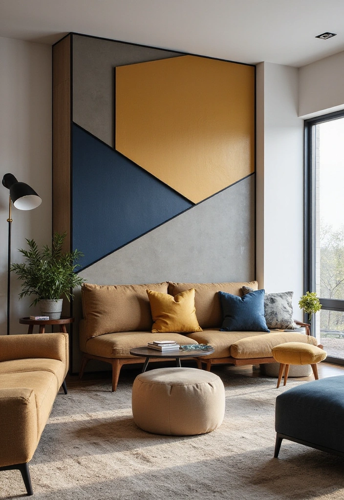 22 Best Room Dividers for Privacy and Style (Your Neighbors Will Be Jealous of #11!) - 15. Geometric Partition Walls