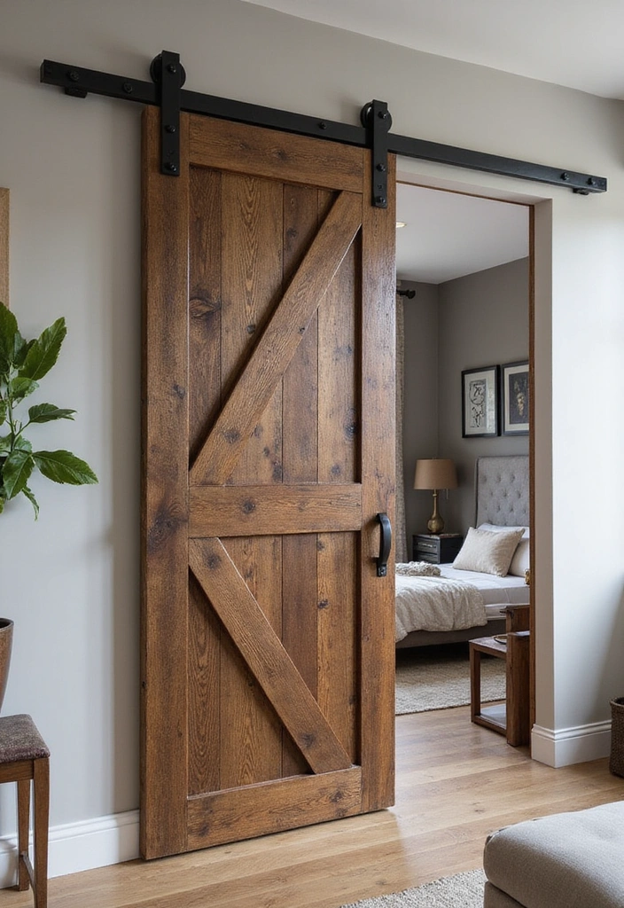 22 Best Room Dividers for Privacy and Style (Your Neighbors Will Be Jealous of #11!) - 4. Sliding Barn Doors