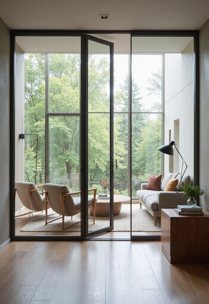 22 Best Room Dividers for Privacy and Style (Your Neighbors Will Be Jealous of #11!) - 8. Glass Dividers