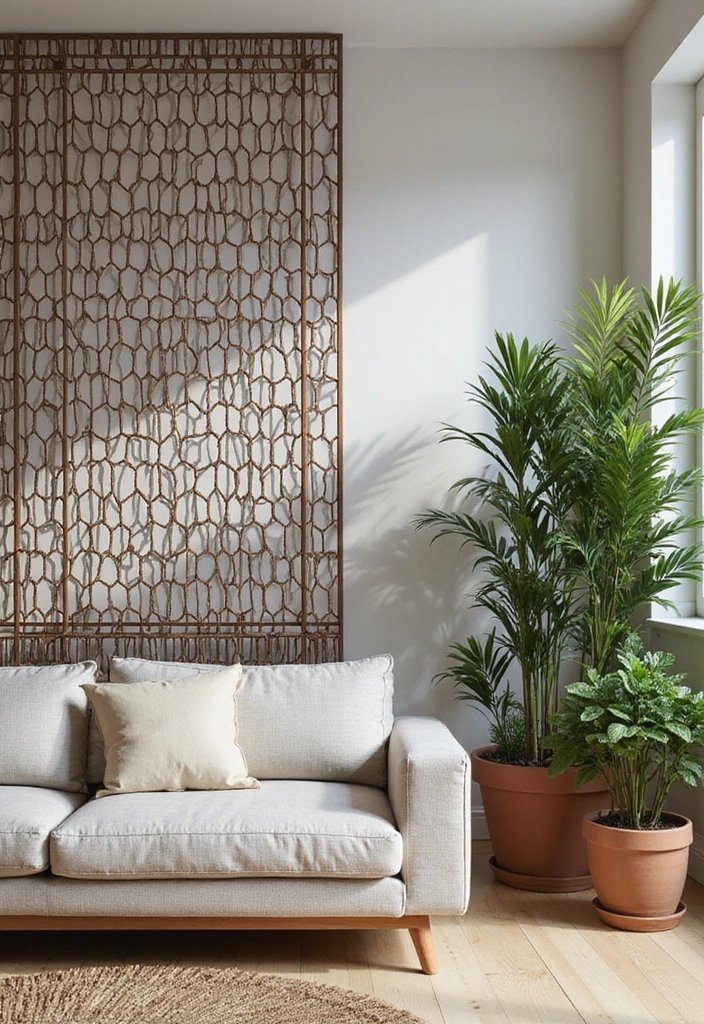 22 Best Room Dividers for Privacy and Style (Your Neighbors Will Be Jealous of #11!) - 9. Metal Grills