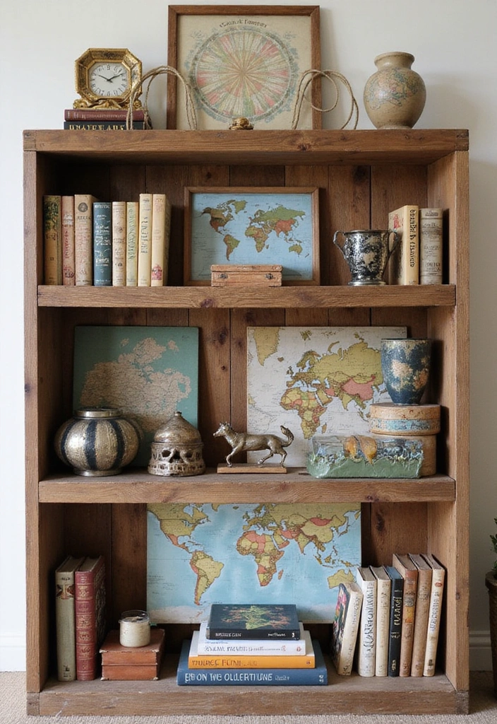 22 DIY Farmhouse Shelf Decor Ideas You Can Create This Weekend (Prepare for #8 to Blow Your Mind!) - 21. Themed Displays