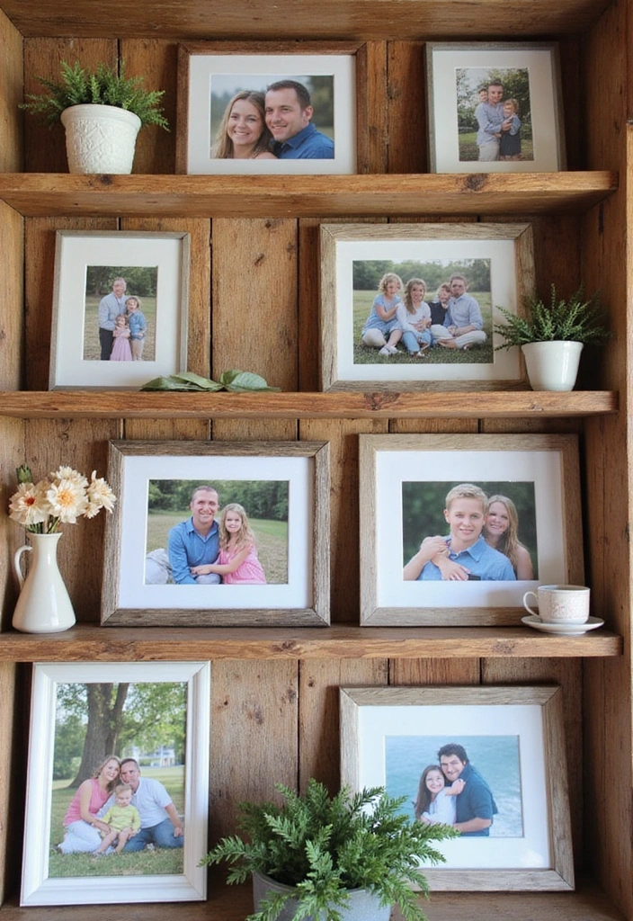 22 DIY Farmhouse Shelf Decor Ideas You Can Create This Weekend (Prepare for #8 to Blow Your Mind!) - 5. Framed Artwork
