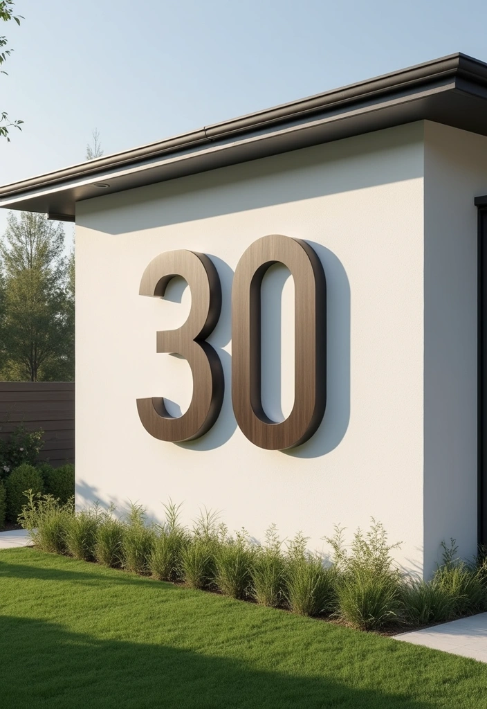 22 House Number Trends for 2024 That Everyone Is Talking About (Find Your Fave!) - 1. Minimalist Magic