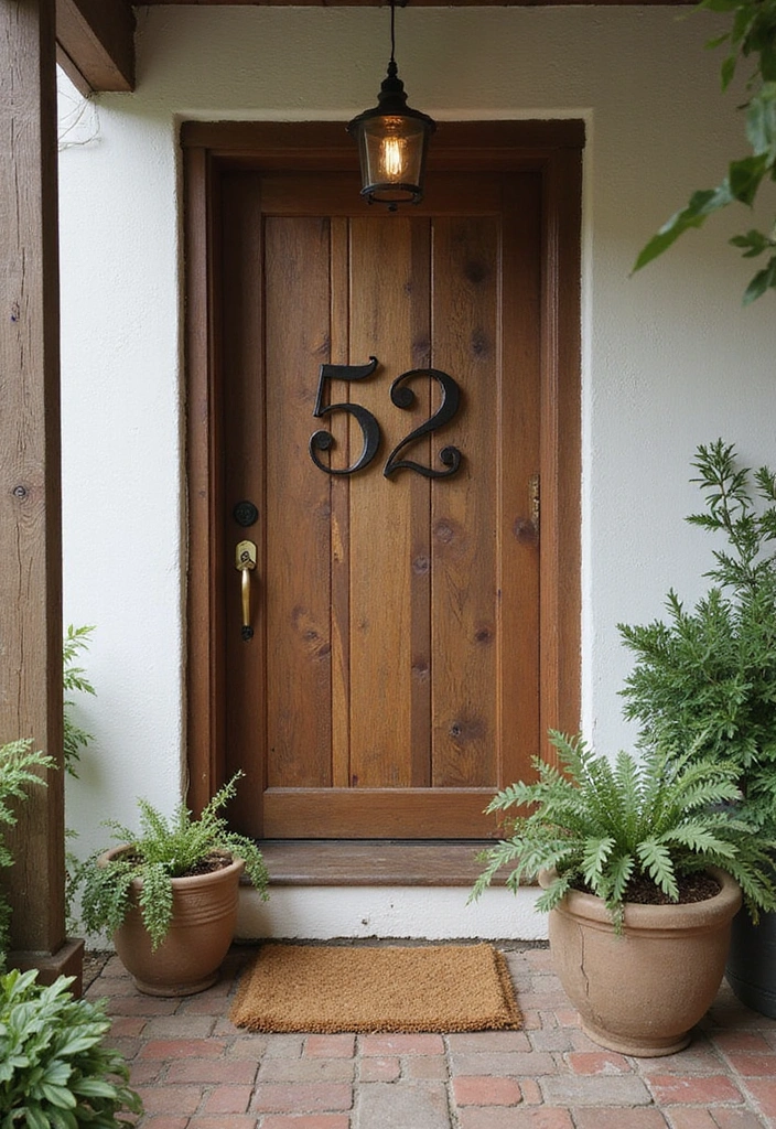 22 House Number Trends for 2024 That Everyone Is Talking About (Find Your Fave!) - 2. Rustic Revival