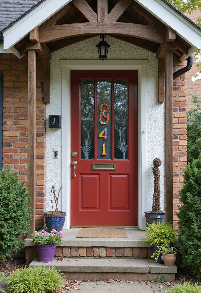 22 House Number Trends for 2024 That Everyone Is Talking About (Find Your Fave!) - 21. Artistic Expressions
