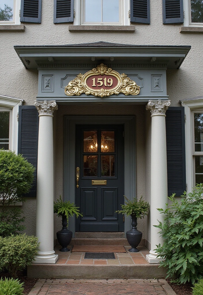22 House Number Trends for 2024 That Everyone Is Talking About (Find Your Fave!) - 7. Vintage Vibes