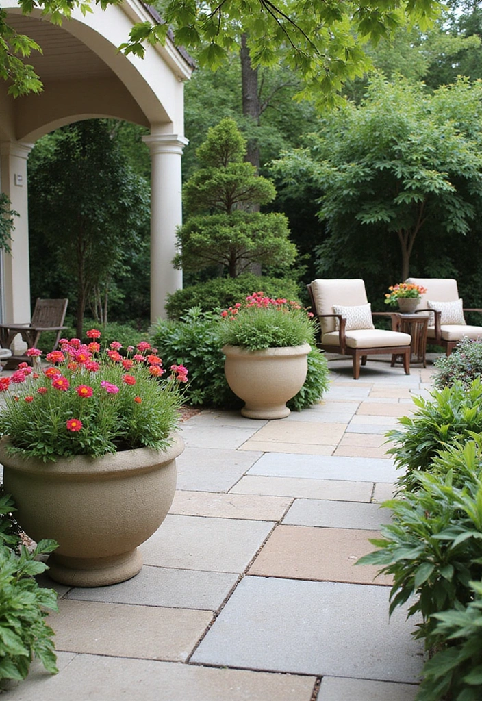 23 DIY Stone Wall Ideas That'll Elevate Your Home Decor Without Breaking the Bank (#19 Is a Must-Try!) - 14. Stone Planters for Style and Function