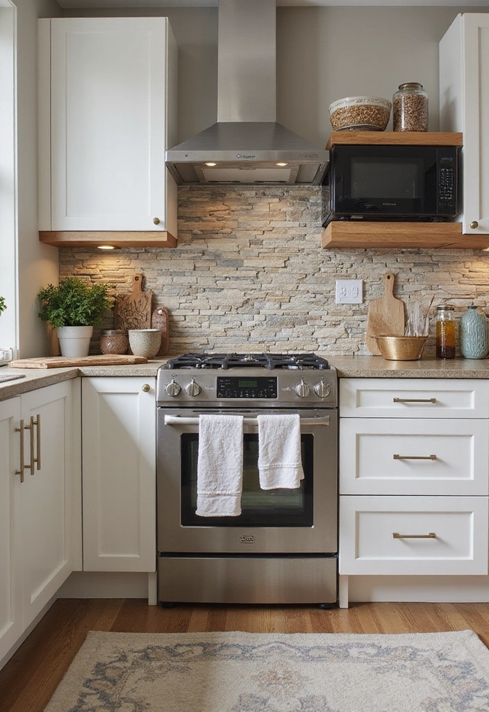 23 DIY Stone Wall Ideas That'll Elevate Your Home Decor Without Breaking the Bank (#19 Is a Must-Try!) - 3. Stone Tile Backsplash for the Kitchen