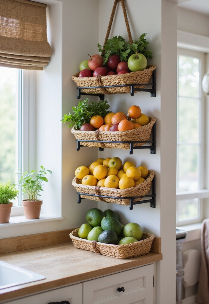 25 Budget-Friendly Fruit and Vegetable Storage Hacks You Can Do This Weekend! - 11. Use Vertical Space for Storage
