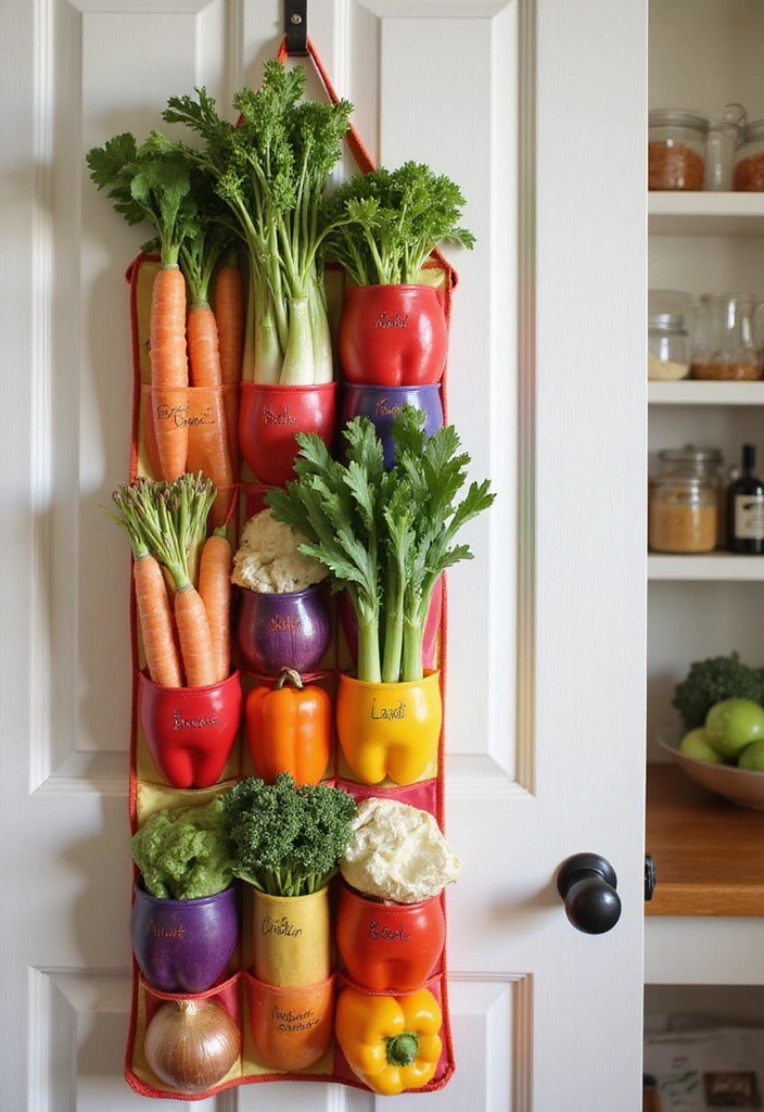 25 Budget-Friendly Fruit and Vegetable Storage Hacks You Can Do This Weekend! - 2. Use a Shoe Organizer for Veggie Storage