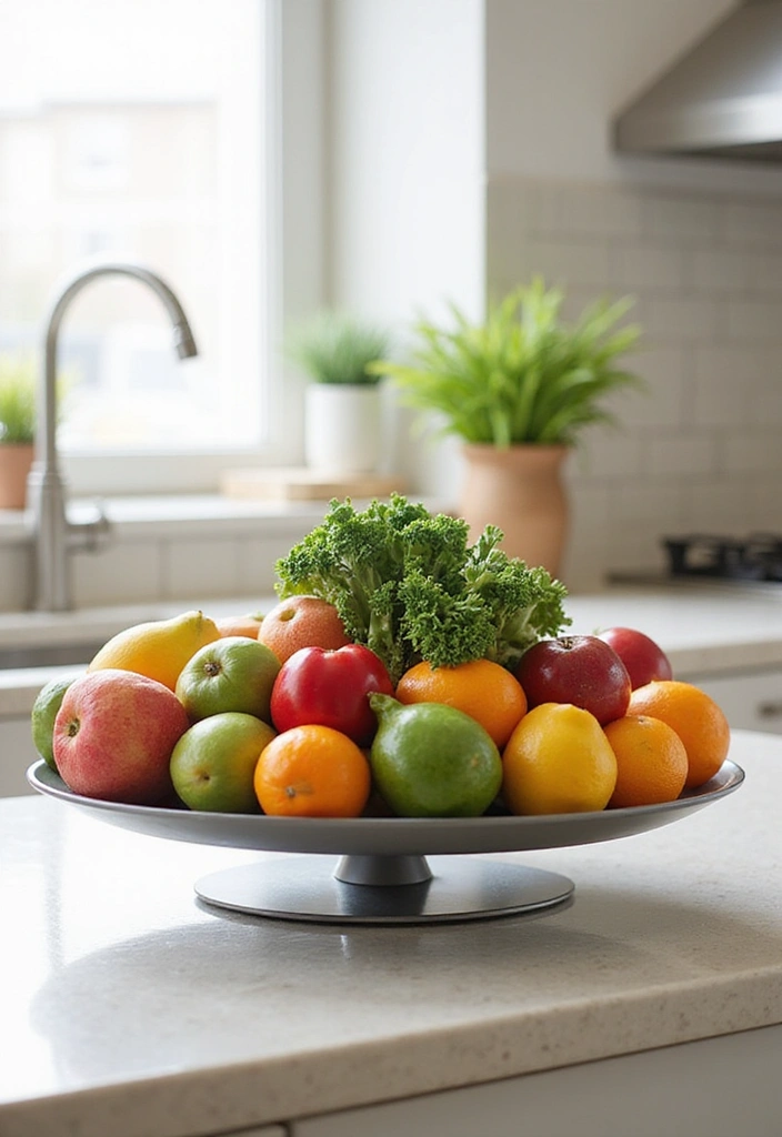 25 Budget-Friendly Fruit and Vegetable Storage Hacks You Can Do This Weekend! - 6. Use a Lazy Susan for Easy Access