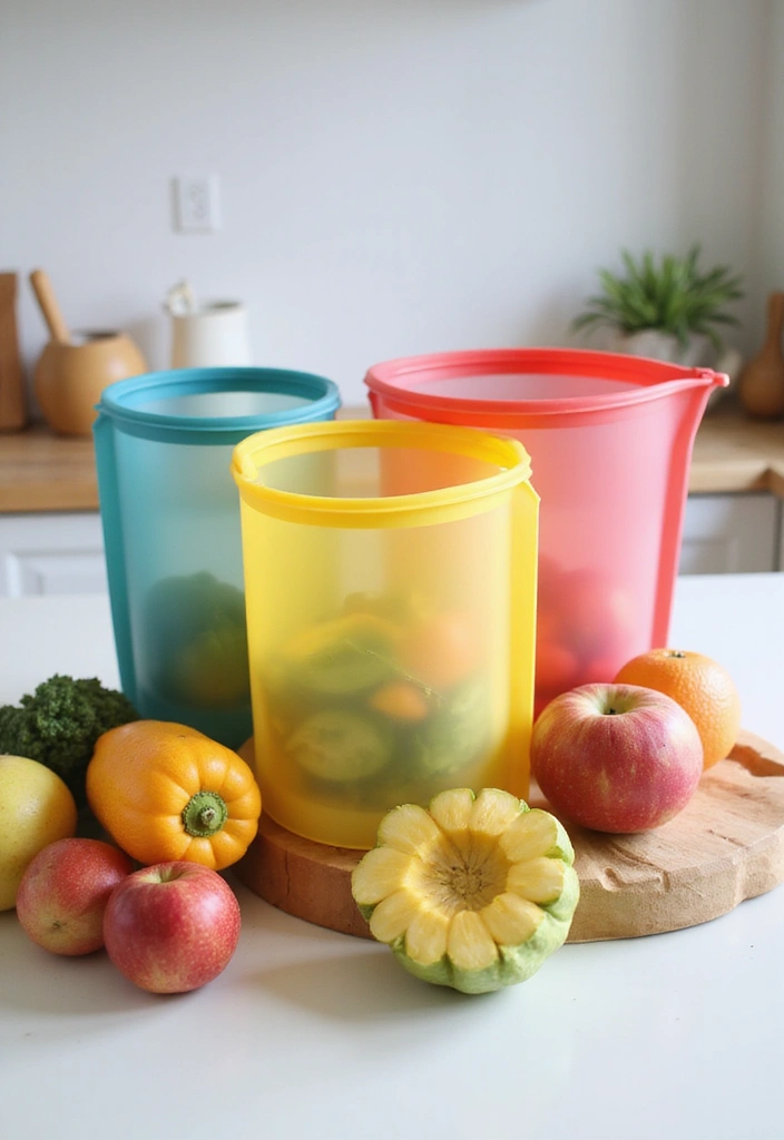 25 Budget-Friendly Fruit and Vegetable Storage Hacks You Can Do This Weekend! - 7. Utilize Silicone Food Storage Bags