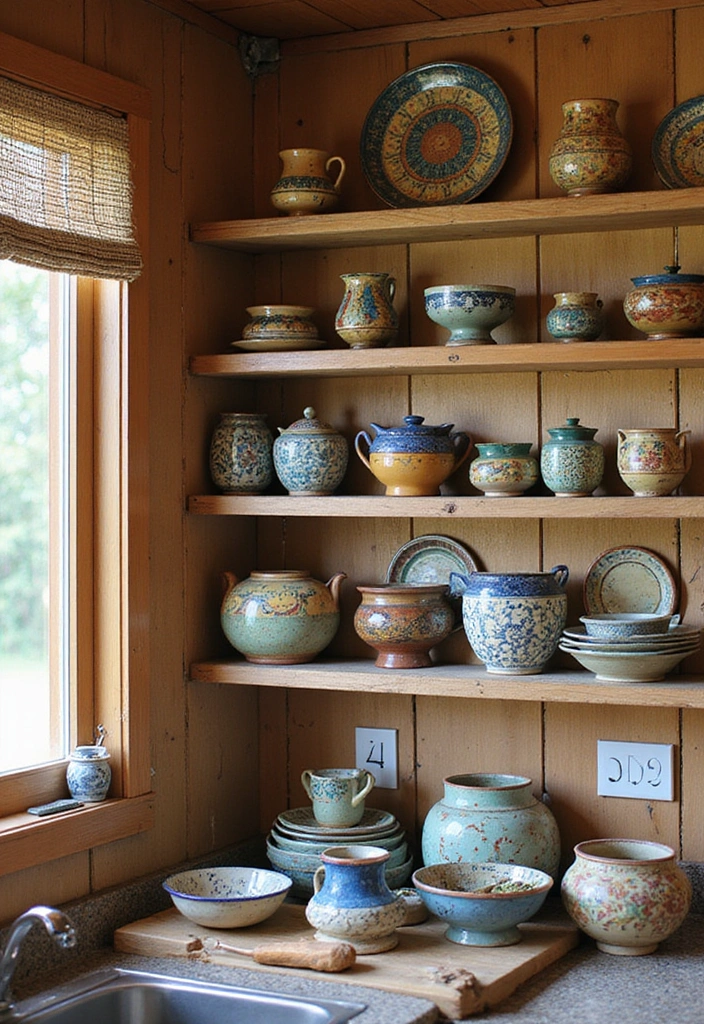 25 Charming Lake House Decor Accents That'll Make You Smile Every Day! - 11. Handcrafted Pottery