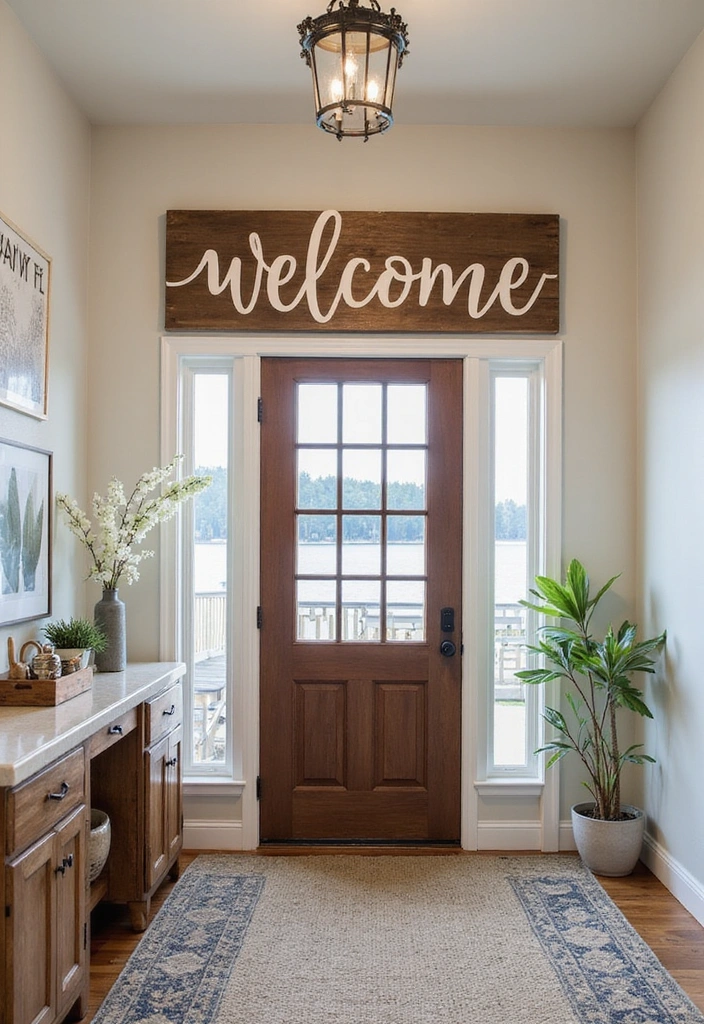 25 Charming Lake House Decor Accents That'll Make You Smile Every Day! - 18. Personalized Signs