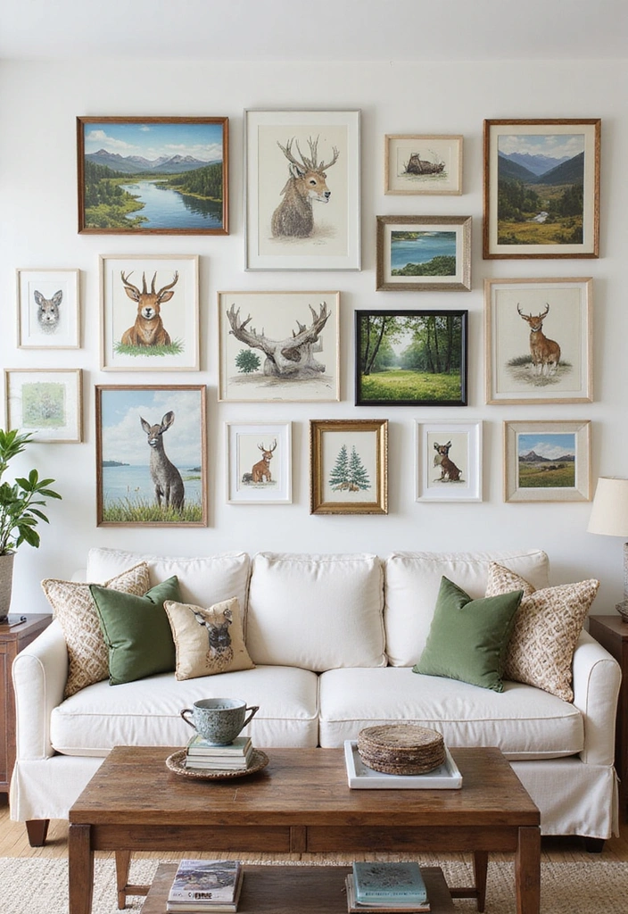25 Charming Lake House Decor Accents That'll Make You Smile Every Day! - 2. Whimsical Wall Art
