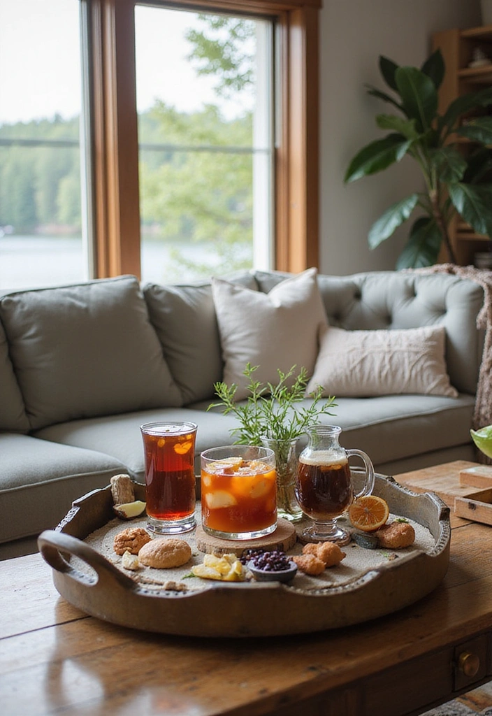 25 Charming Lake House Decor Accents That'll Make You Smile Every Day! - 3. Vintage Lacquered Trays