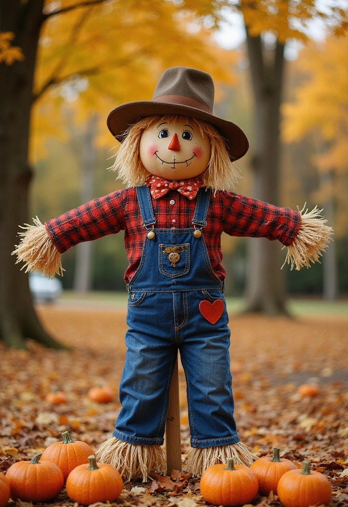 25 Creative Fall Outdoor Decor Ideas That’ll Make Your Home the Talk of the Block! - 19. Whimsical Scarecrows