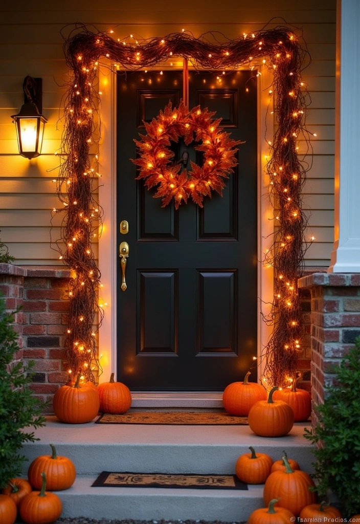 25 Creative Fall Outdoor Decor Ideas That’ll Make Your Home the Talk of the Block! - 20. Gorgeous Grapevine Accents