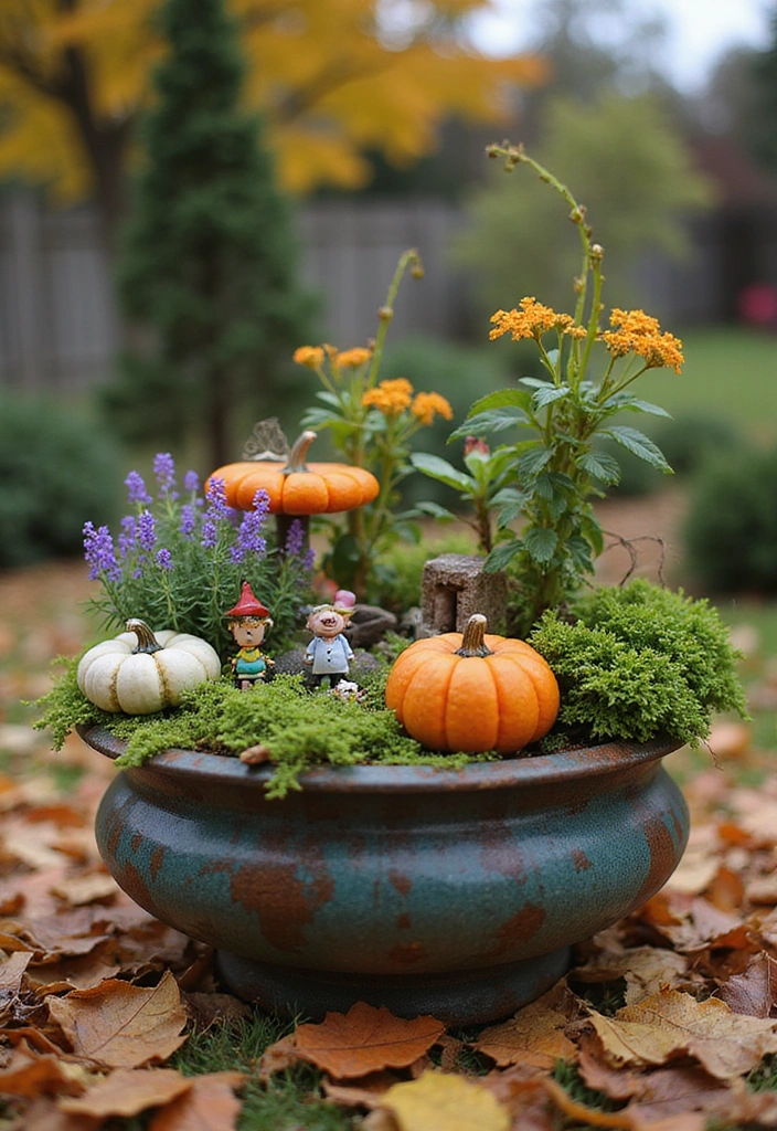 25 Creative Fall Outdoor Decor Ideas That’ll Make Your Home the Talk of the Block! - 9. Enchanted Fairy Gardens