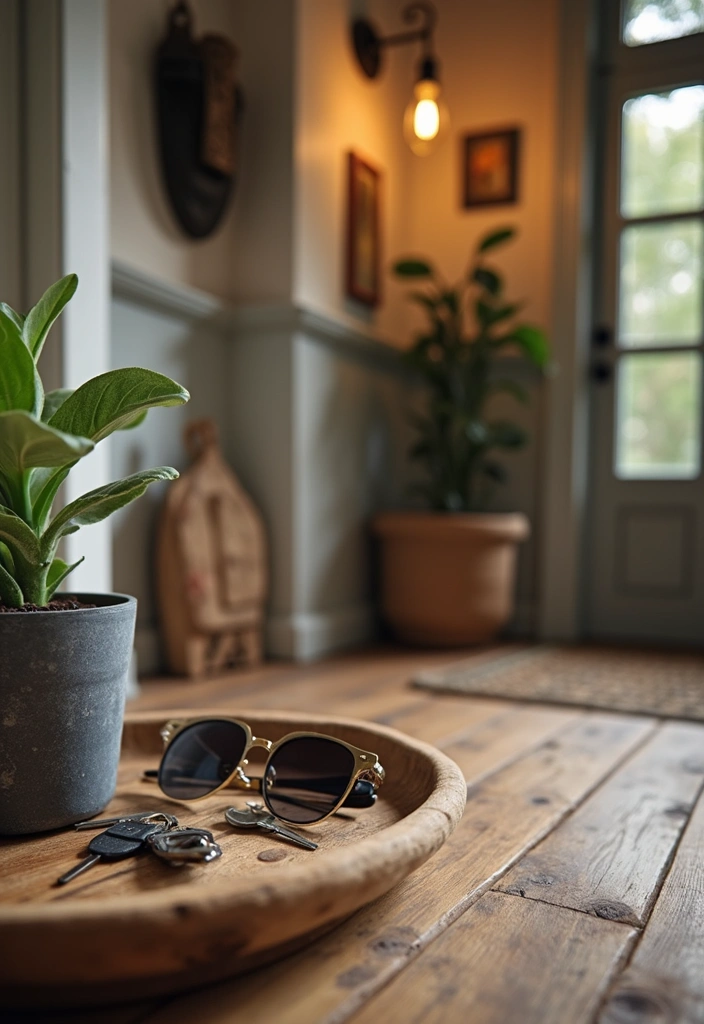 25 Farmhouse Tray Decor Ideas That'll Transform Your Space Into a Cozy Retreat! - 5. Entryway Elegance
