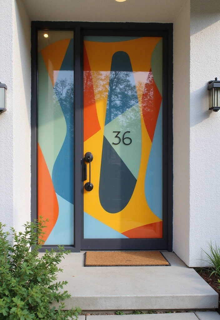 25 Modern House Number Ideas That Define Contemporary Style (You Can’t Miss #17!) - 22. Abstract Designs
