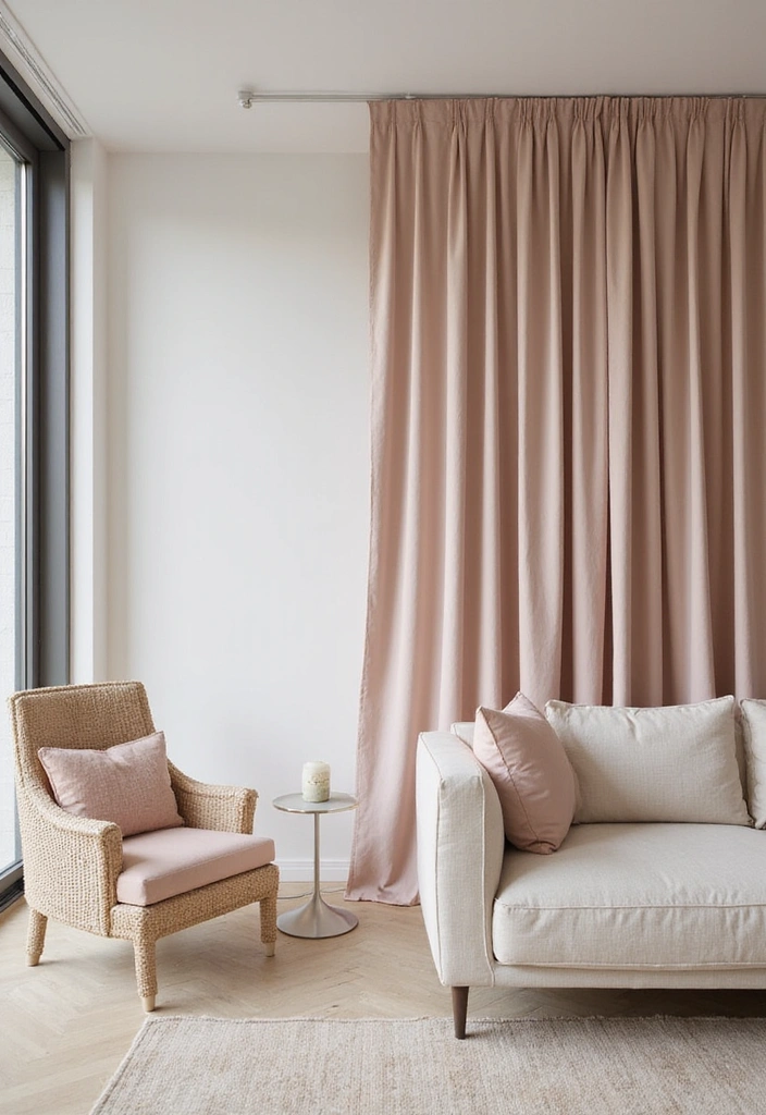 25 Stunning DIY Room Divider Ideas That Will Transform Your Space on a Budget! - 3. Fabric Drapery Dreams