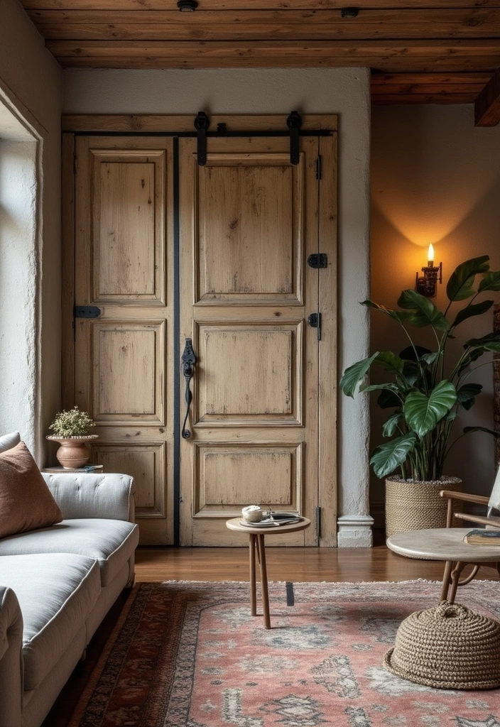25 Stunning DIY Room Divider Ideas That Will Transform Your Space on a Budget! - 6. Vintage Door Divider