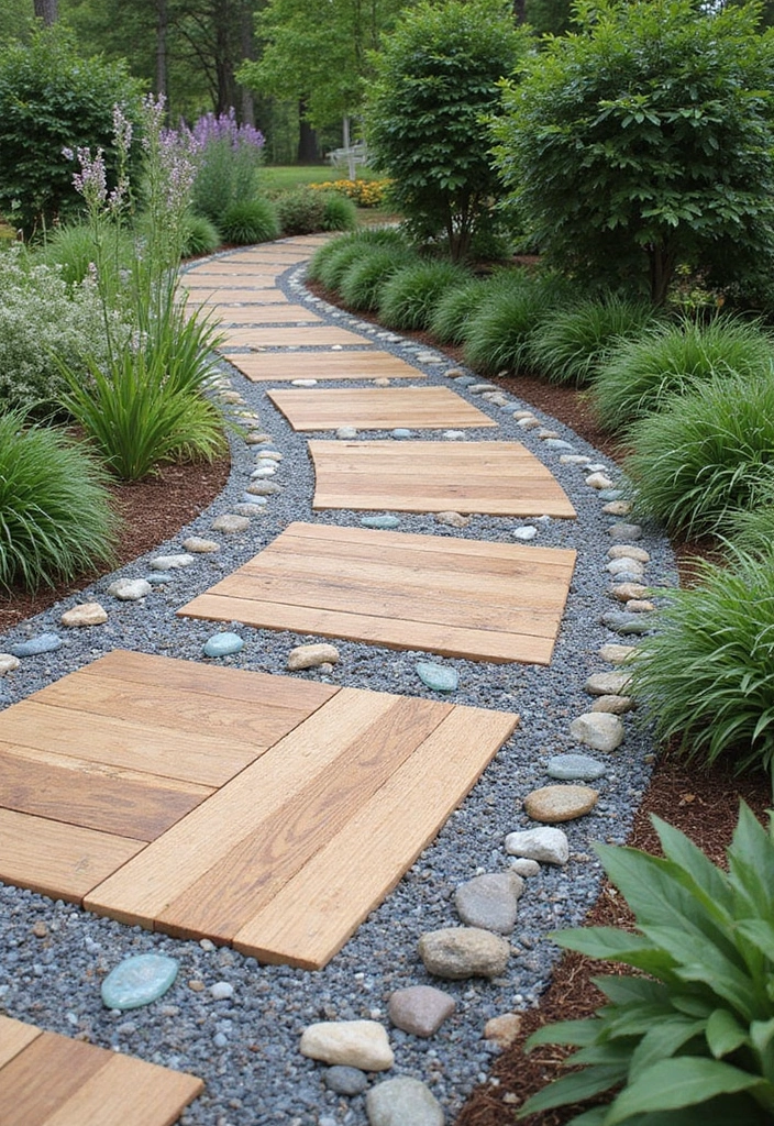 25 Stunning Driveway Edging Ideas to Boost Your Curb Appeal (You Won't Believe #6!) - 13. Recycled Materials Edging