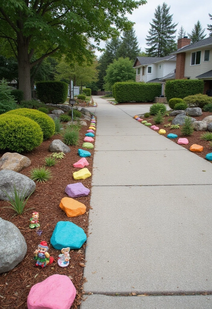 25 Stunning Driveway Edging Ideas to Boost Your Curb Appeal (You Won't Believe #6!) - 14. Whimsical Garden Edging