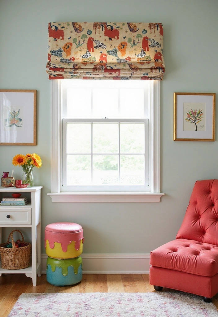 10 Bold Eclectic Window Valance Ideas That Will Make a Statement in Any Room! - 5. Whimsical Animal Prints