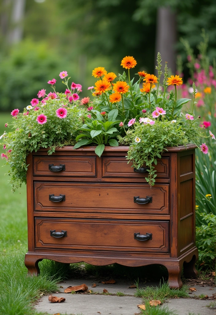 12 Creative Upcycled Furniture Ideas That Will Blow Your Mind (You Won't Believe #3!) - 11. Garden Planter from Furniture