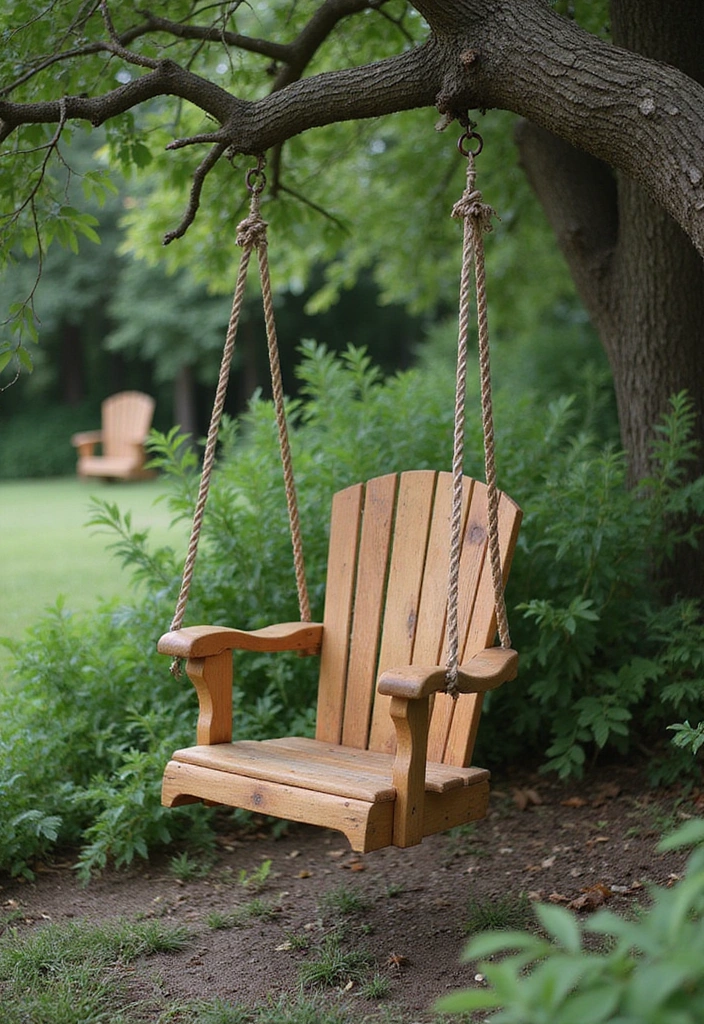 12 Creative Upcycled Furniture Ideas That Will Blow Your Mind (You Won't Believe #3!) - 6. Chair to Swing